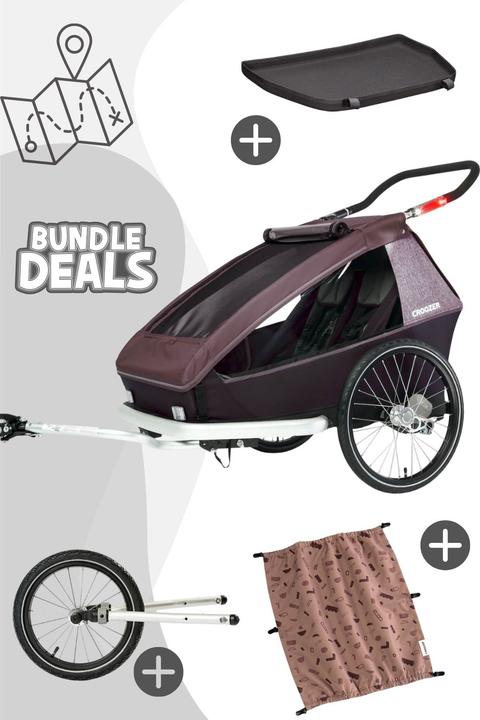 Produktbild Croozer Kid Vaaya 2 Activity Bundle - Farbe: Blossom Red