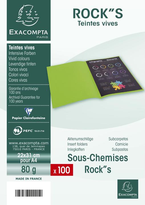 Image du produit Exacompta BAHIA 80 - Enveloppes pour dossiers A4 (A4, 100 x)