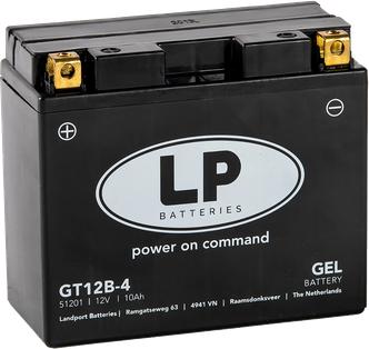 Image du produit Landport Batterie moto gel GT12B-4 12V 12Ah (12 V, 10 Ah)