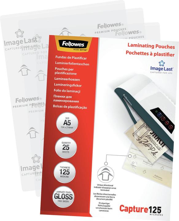 Produktbild Fellowes Capture 125 (A5, 25 Stück, 125 µm)
