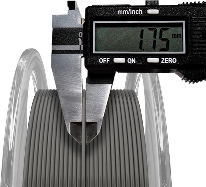 Actual product image AzureFilm Filament (PETG, 1.75 mm, 1000 g, Grey)
