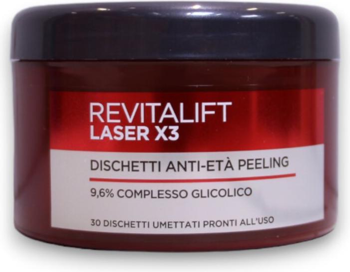 Produktbild L'Oréal Paris L’Oréal Revitalift Laser X 3 30 Pads Anti-Aging Glycolic Peel (Peeling)