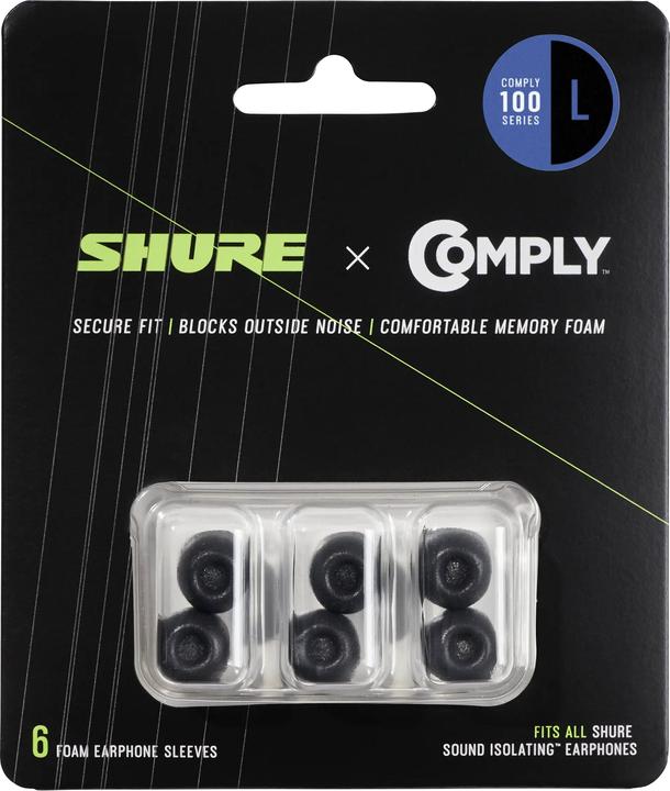Shure Ohrpassstücke EACYF1-6L 6 Stück