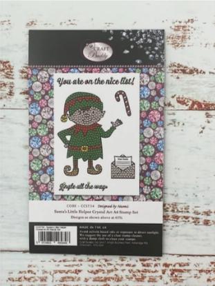 Immagine prodotto Craft Buddy Timbro Crystal Art A6 "Il piccolo aiutante di Babbo Natale