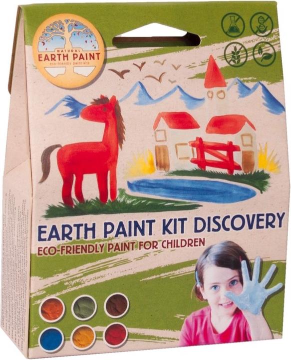 Produktbild Natural Earth Paint Kinderfarbe auf Wasserbasis (Gelb, Orange, Grün, Rot, Blau, Braun, 1000 ml)