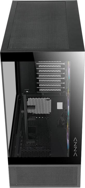 Immagine prodotto Azza Boitier Moyen Tour ATX Tiara RGB avec panneaux vitrés (Noir) (ITX, mATX, ATX)