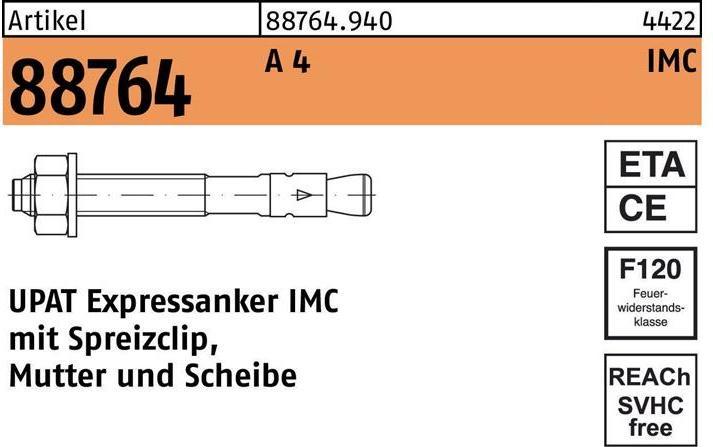 Actual product image Upat Express anchor R 88764 IMC 12/ 50/146 A 4 (20 pcs.)
