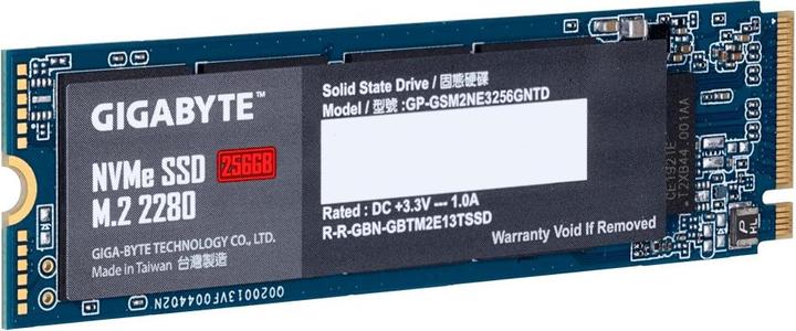 Actual product image Gigabyte GP-GSM2NE3256GNTD (256 GB, M.2 2280)