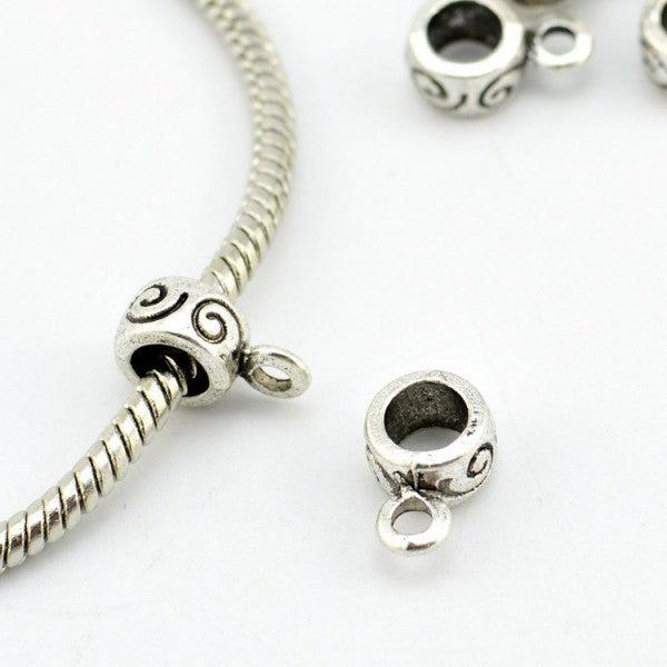 Hermex Verbindungsstück für Charms - Silbrig (Kupferlegierung)
