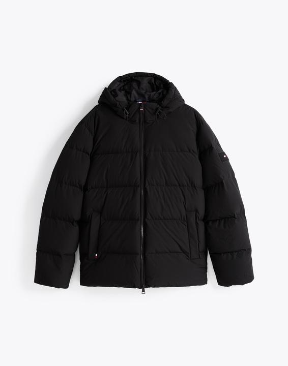 Produktbild Tommy Hilfiger Dons Jas Hooded Heren Puffer - Zwart - Maat L (L)