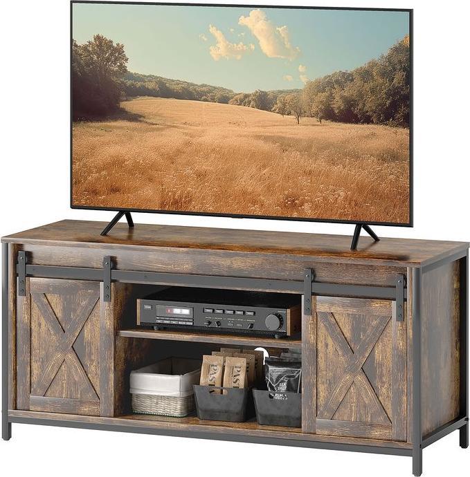 Produktbild Swisshandel24 TV-Schrank, Fernsehtisch für Fernseher bis zu 60 Zoll, Lowboard, Fernsehschrank (120 x 40 x 54 cm)