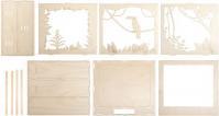 Image du produit Rayher la construction en bois. Cadre motif 3D toucan, FS