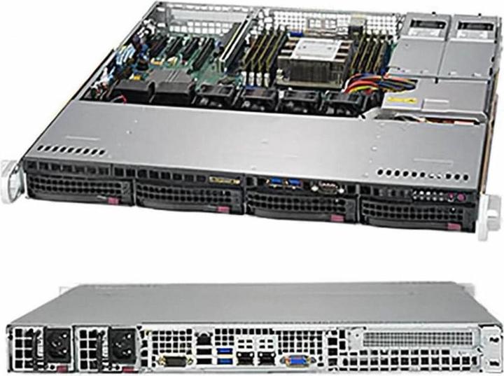 Actual product image Supermicro 1U CHASSIS 4X3.5HS SAS3/SATA3