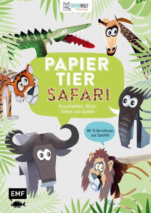 Immagine prodotto Papiertier Safari (Tedesco, Paperwolf, Wolfram Kampffmeyer, 2017)