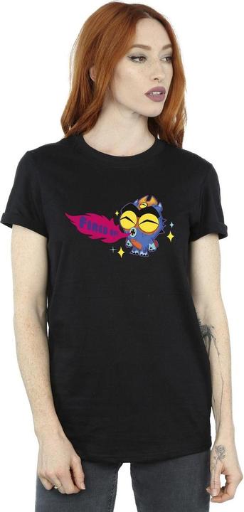 Actual product image Disney Womens/Ladies Big Hero 6 Baymax Fred Fired Up Cotton Boyfriend T-Shirt (L)