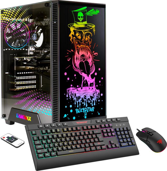 Image du produit Hyrican Rockstar 7396 R5-7600X3D 32GB/1TB SSD RTX 4060 Win11 (AMD Ryzen 5 7600X3D, 32 Go, 1000 Go, GeForce RTX 4060)