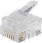 Actual product image S-Impuls Western plug RJ12, 6P6C gold-plated for round cable (25 pieces)