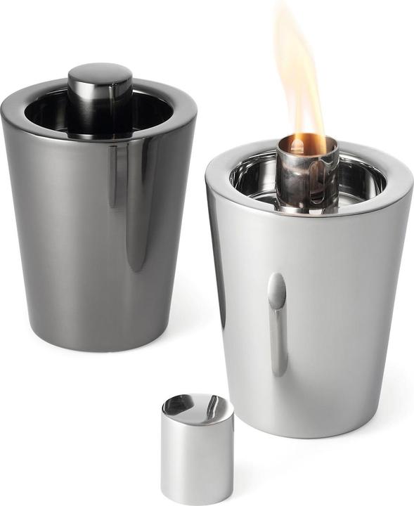 Philippi Table Torch Tarcia 13 x 9 cm, Black polished