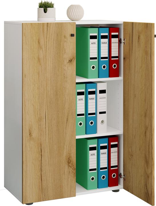 Immagine prodotto VCM Armadio per ufficio Armadio per archiviazione Lona 3 scomparti (70 x 111 x 38 cm)