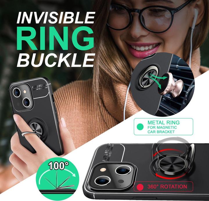 Actual product image Nalia Matte Ring Silicone Sleeve (Apple iPhone 14 Plus)