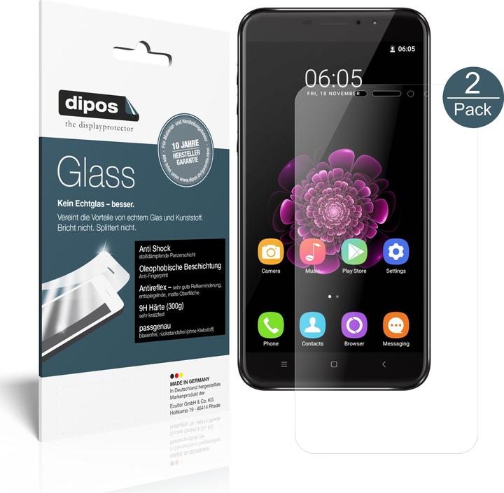 Actual product image Dipos Screen Protector Anti-Shock (1 Piece, Oukitel U20 Plus)