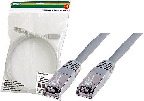 Image du produit Digitus CAT 5e SF-UTP Patch cord Cu PVC AWG 26/7 Longueur 10 m Couleur Gris (SF/UTP, CAT5e, 10 m)