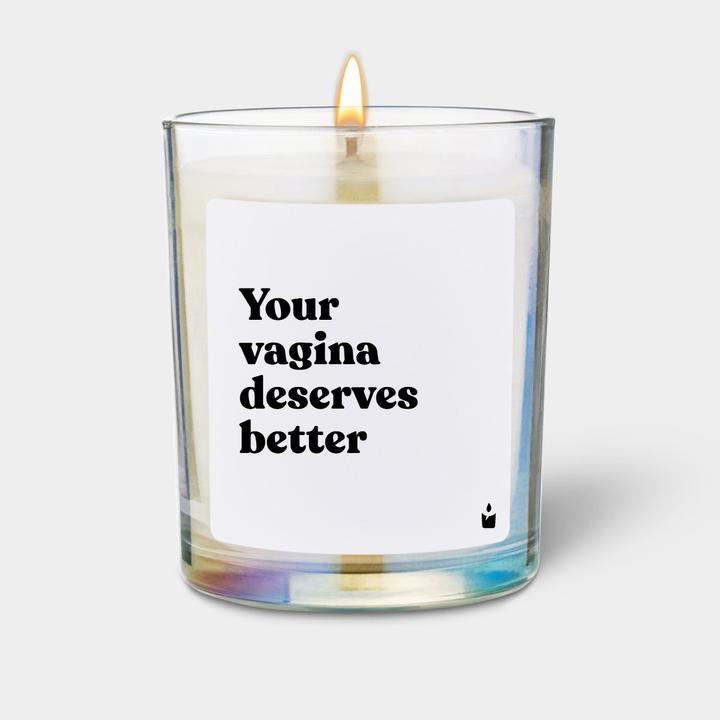 Produktbild Chatty Candles Duftkerze Woody Your vagina deserves better