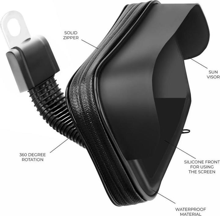 Actual product image No Name SM motorbike scooter holder with waterproof zip 4.8-5.5