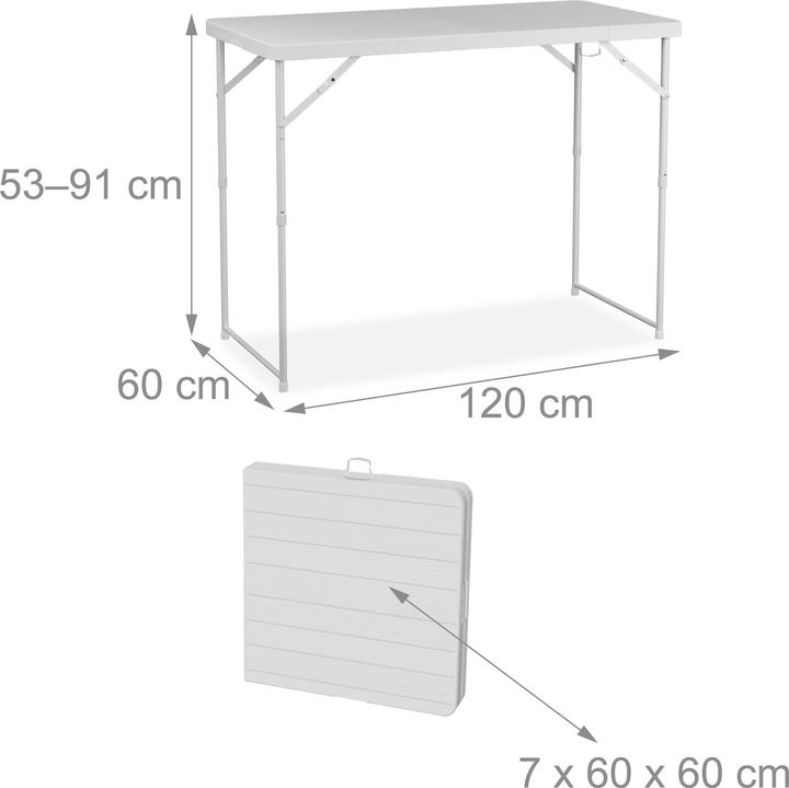 Actual product image Relaxdays Garden table (120 cm)
