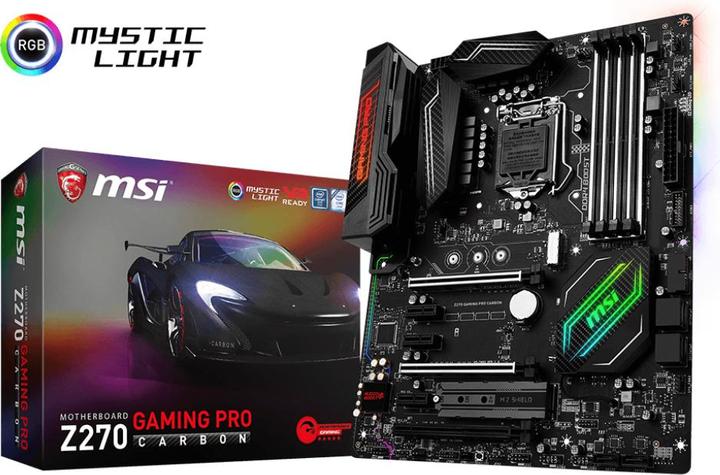 Actual product image MSI Z270 Gaming Pro Carbon (LGA 1151, Intel Z270, ATX)