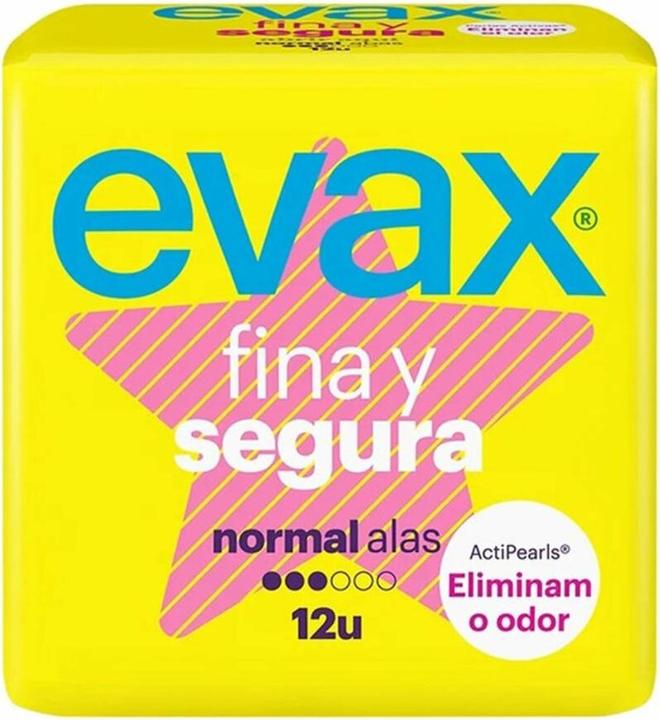 Produktbild Evax Fina & Segura Normal Damenbinden Mit Flügeln (12 Stück) (Intimgel)