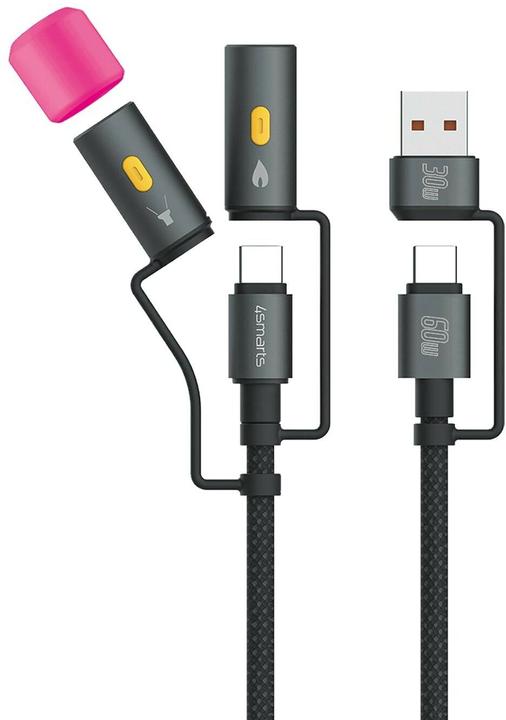 Produktbild 4smarts 4in1 USB-C Kabelset Explorer (1 m, USB 2.0)