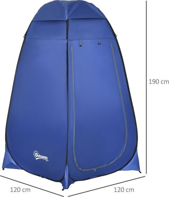 Produktbild Swisshandel24 Pop up Toilettenzelt Mobiles Camping Duschzelt Umkleidezelt mit Innentasche Duschkabine Wasserfest P (1 Person)