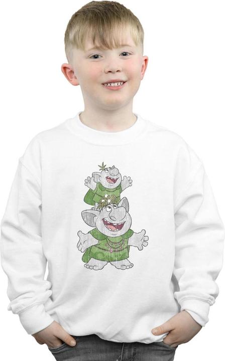 Actual product image Disney Boys Frozen Handstacking Trolls Sweatshirt (152, 158)