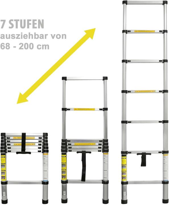 Produktbild Eaxus Teleskopleiter (Teleskopleiter, 45 cm)