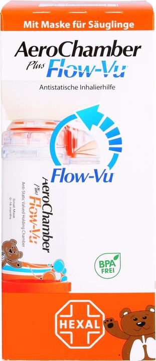 Sandoz AeroChamber plus Flow-Vu with mask for babies, 1 pc. Inhalation aid