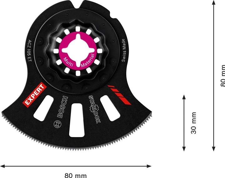 Productafbeelding Bosch Professional Zubehör EXPERT Multiial Hardmetalen segmentzaagblad 1 st.