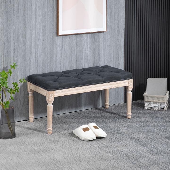 Image du produit Homcom Banc de lit avec couture à boutons (40 cm)