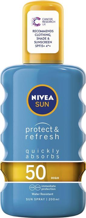 NIVEA Protezione solare e tocco secco (Spray solare, SPF 50, 200 ml, 150 g)