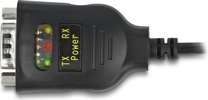 Produktbild Delock Adapter USB 2.0 Typ-A zu Seriell RS-232 D-Sub 9 Pin 2,5 kV Galvanische Isolation 2 m (2 m, Industriekabel)