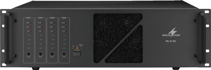 Immagine prodotto Monacor PA-4120 Amplificatore ELA a 4 canali da 120 W (Amplificatore)