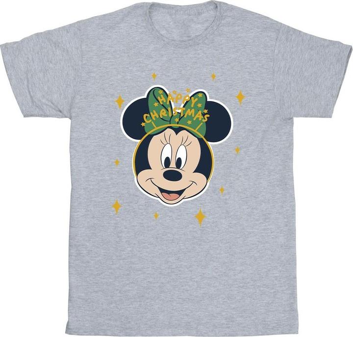 Actual product image Disney Mens Minnie Mouse Happy Christmas T-Shirt (M)