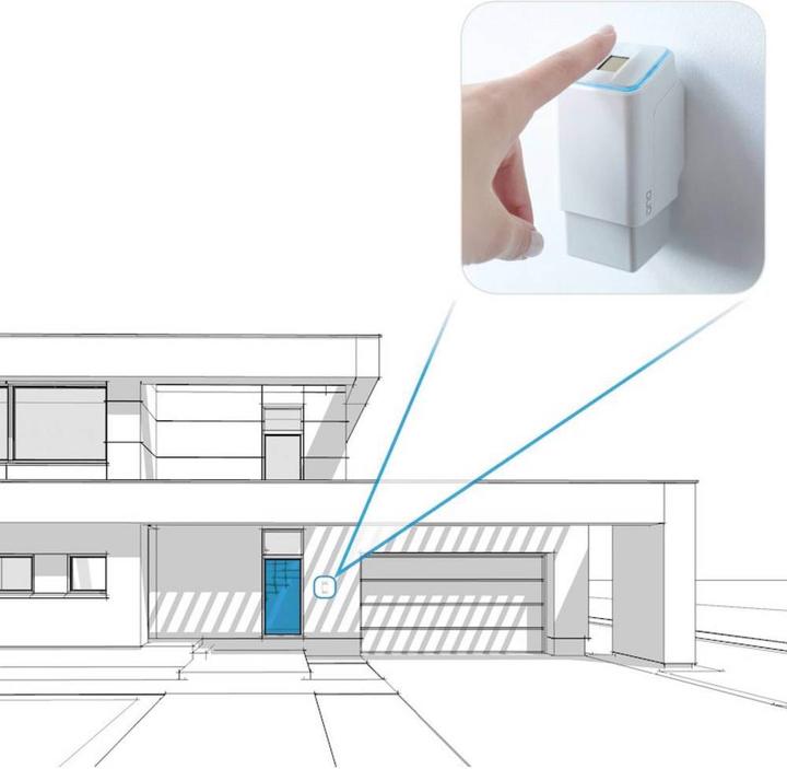 Actual product image Ekey Fingerprint access system with battery and radio for BLUETOOTH® door lock operator (Fingerprint)