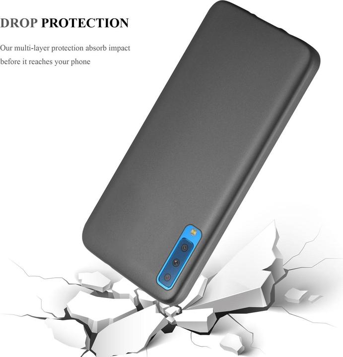 Actual product image Cadorabo TPU Matt Metallic Cover (Samsung Galaxy A7 (2018))