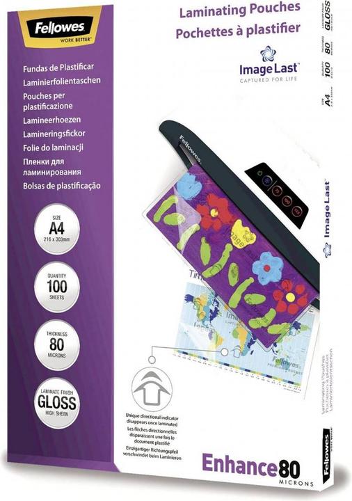 Image du produit Fellowes Améliorer 80 (A4, 100 pièce(s), 80 µm)