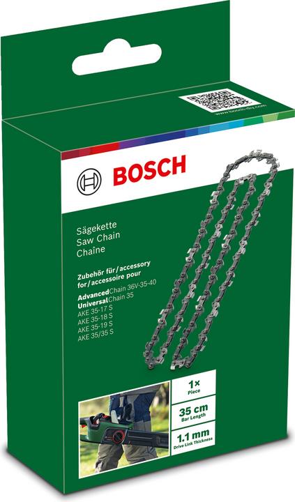 Actual product image Bosch Home & Garden Saw chain 35 cm (1.1 mm) for AKE 35/35-17/35-18 / UniversalChain35 (Chainsaw, Saw chain)