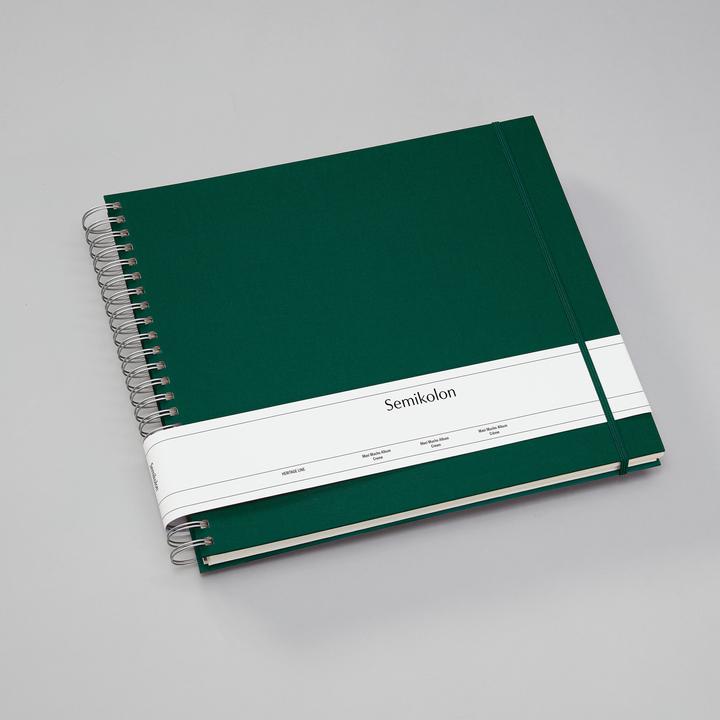 Actual product image Semikolon Photo album Maxi Mucho dark green, cream pages (10 x 15 cm, 9 x 13 cm)