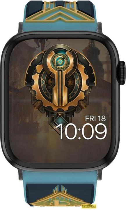 Produktbild Moby Fox League of Legends bracelet pour smartwatch Sculpted 3D Hextech Magic (22 mm, Silikon, Edelstahl)