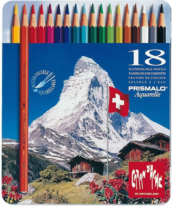 Immagine prodotto Caran d'Ache Prismalo Aquarelle Metallschachtel (Multicolore, 18 x)
