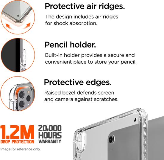 Image du produit Eiger Slim Drop Protection Case Peak 250m clear (iPad mini 2024 (7e génération), iPad mini 2021 (6e génération))